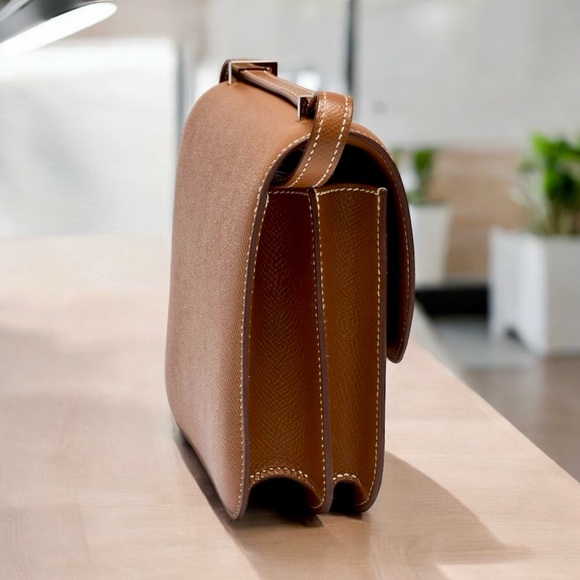 SOLD! HERMES Constance 18 Mini Gold Epsom Leather PHW. Stamp B! - Picture 14 of 16